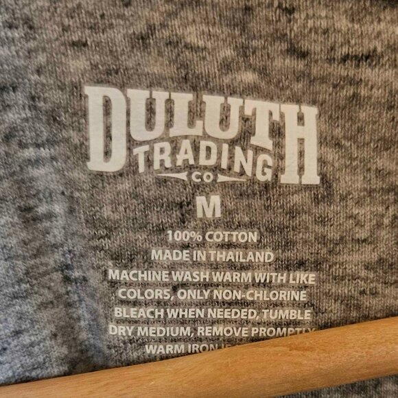 Duluth Trading Co. Shirt | Women's Size Medium | 100% Cotton | Gray - Picture 4 of 4